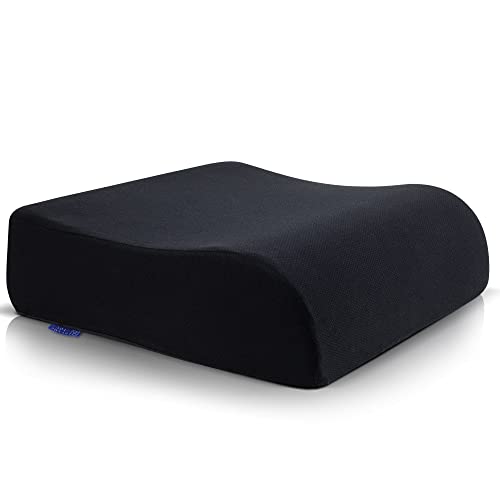 DYNMC you Confortable Coussin Rehausseur Chaise Adulte - Housse Oeko-TEX - Coussin de Chaise Epais de 13cm - Coussin Ergonomique Voiture, Fauteuil de Bureau - Coussin Siege Auto, Bureau de Noir