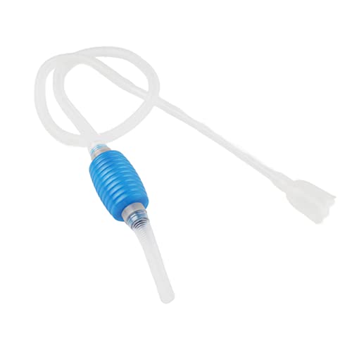 Filter Gravel Vacuum Pump Aquarium Cleaner Water Pump Tool for Fish Tank Blue White