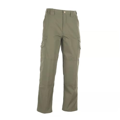Tru-Spec 24-7 Original Tactical Pants for Men - Durable, Water-Resistant Cargo Work Pants with Concealed Carry and Knee Pad Openings, LE Green - 40W x 30L