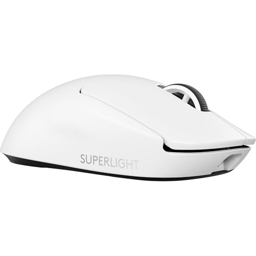 Image of Logitech G PRO X SUPERLIGHT 2 LIGHTSPEED Wireless Gaming Mouse, Lightweight, LIGHTFORCE Hybrid Switches, HERO 2 Sensor, 32,000 DPI, 5 Programmable Buttons, USB-C Charging, PC & Mac - White