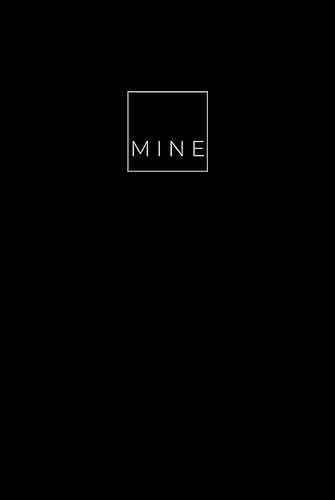 MINE Premium Lined Blank Journal Notebook, (Black), 285 Pages, Medium 5.7 inches x 8 inches - 100 GSM Thick Paper, Journals for Women Men, Hardcover ... 14 guided prompt pages, 8 goal setting pages