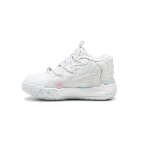 PUMA Toddler Girls Mb.03 Iridescent Basketball Sneakers Shoes - White - Size 6 M3