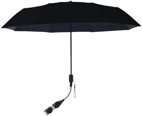 XUQEAYWD Baby Stroller Sun Protection Parasol, Waterproof Portable Foldable 360° UV Protection Baby Stroller Umbrella, 360 Degree Adjustable Parasol For Baby Outdoor Beach Travel Wheelchair Use