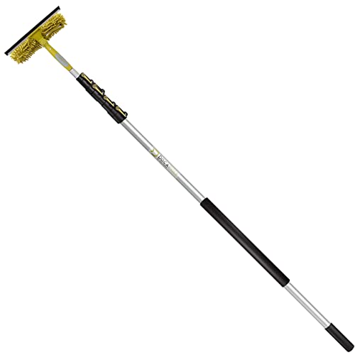 Image of DOCA Telescoping Pole 7-30 Ft - Extension Pole for Cleaning, Feather Duster, Window Washing Kit, Paint Roller, Window Squeegee - High Reach Extendable Kit for Indoor & Outdoor - Squeegee Scrubber