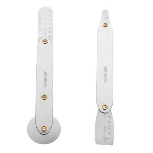 DIYEAH 2Pcs Metal Crowbar Tool for Mobile Professional Screen Disassemble Tool with Ruler for Curved Screen Disassembly Safe Efficient LCD Repair