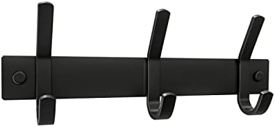 SAYONEYES Coat Rack Wall Mount with 3 Double Hooks for Hanging - 9 Inch Heavy Duty SUS304 Stainless Steel Matte Finish Waterproof – Wall Hook Rack for Bathroom Entryway