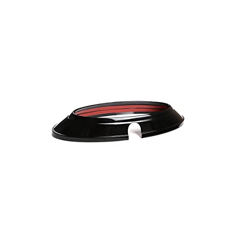Image of PIUGILH Fit for Ford 2015-2022 ABS Rear Car Exterior Trim Ring Decorative Frame Car Exterior Accessories (Black)