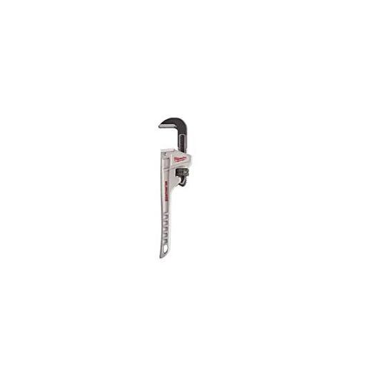 Milwaukee 48 22 7210 48227210 Aluminium Pipe Wrench-10 Inch, Red
