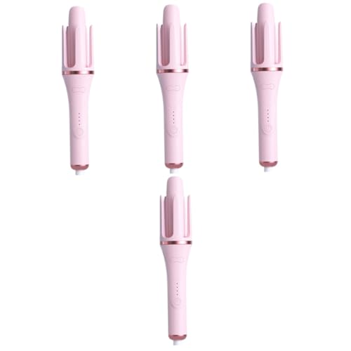 VICASKY 4pcs Automatic Hair Curler Cordless Curling Iron Easy Curling Wand for Women Heat Us Plug