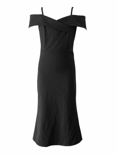 Tween Girls Cold Shoulder Princess Dresses Elegant Long Slit Fishtail Formal Dress Party Gown for Kids 8-14 Years3