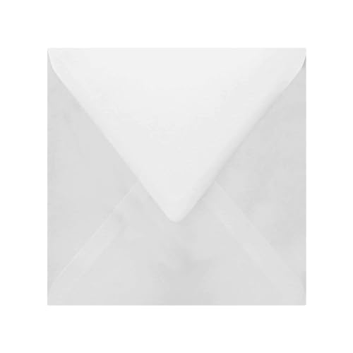 Netuno 50 Briefumschläge Weiß quadratisch 15,5 x 15,5 cm 100g...