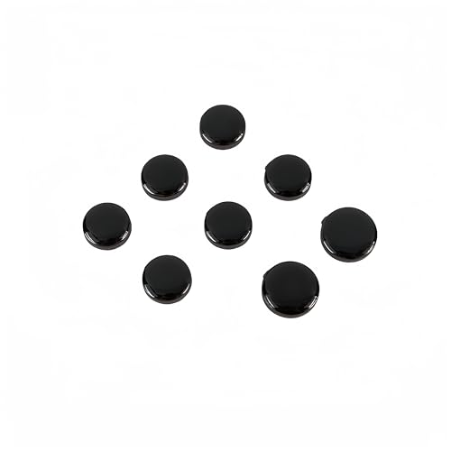 Image of 8Pcs Button Covers for Mens Shirts, Tuxedo Fake Studs | Fits regular dress shirts, button cover cufflinks, brass metal, sleek polished finish, secure clip on, groomsmen accessories