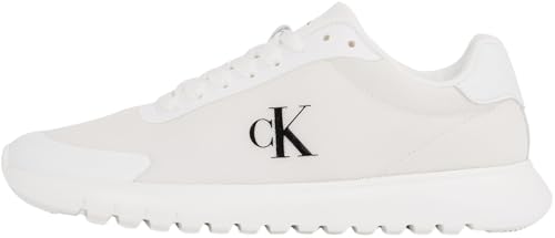 Calvin Klein Damen Runner Sneaker Eva Mesh Sportlich, Weiß (Triple Bright White), 37