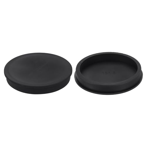 Image of uxcell 2Pcs Silicone Hole Plug, Waterproof Round Rubber Stoppers Bottle Seal Plugs Tube Pipe End Caps for 150mm /5.91 inch Hole for Bathtub Bottle, Black