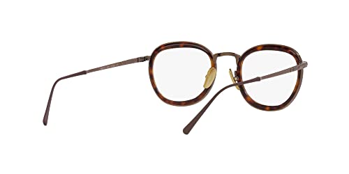 Persol Unisex PO5009VT Round Prescription Eyewear Frames, Brown/Demo Lens, 47 mm by Persol - Image 8