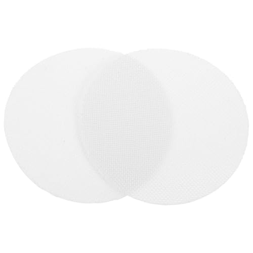 Image of HOMSFOU 2Pcs Lamp Shade Diffusers 2.36In Round Fabric Light Diffuser Covers for Pendant Lights Spotlights Downlights and Chandeliers - Eye Protection and Dust Prevention