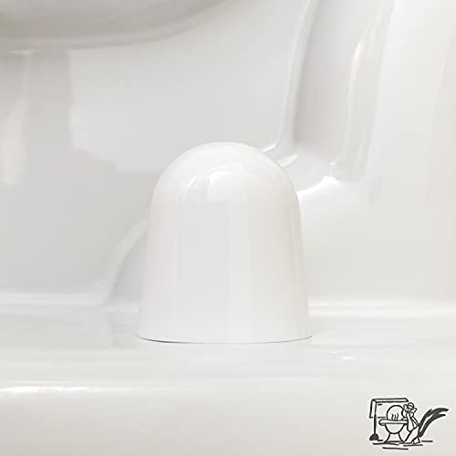 Stinky John's Tall Toilet Bolt Caps Universal Fit with a Round Top White Caps (2) Weekly