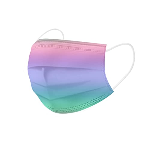 使い捨てマスク マカロン マスク カラーマスク グラデーションマスク 美フィットマスク 血色マスク おしゃれマスク 通気性 超快適マスク カラーマスク 50枚入り 花柄 3層構造 マスク超快適 おしゃれ かわいいマスク 耳が痛くならない 大人マスク (L)