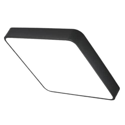 Alipis Lámpara de Techo LED Cuadrada 24w Acrílica Negra Moderna, Luz de Techo para Sala de Estar y Baño, Diseño Empotrado, 300x300 Mm, Iluminación Interior para Hogar y Balcón