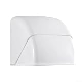 Posheliox Caja de enchufes para exteriores, blanco (blanco)