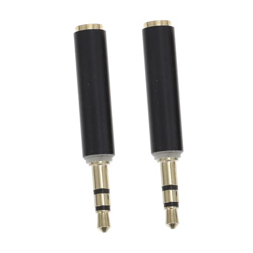 NUOBESTY 2Piezas Adaptador De Micrófono Trrs TRS Conector De Conversión De Femenino Accesorios De Audio para Grabación y Uso