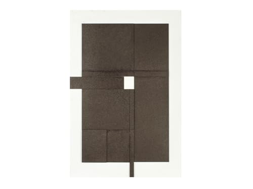 Cuadro decorativo grande para pared sobre tablero DM negro y blanco Alexandra House Living