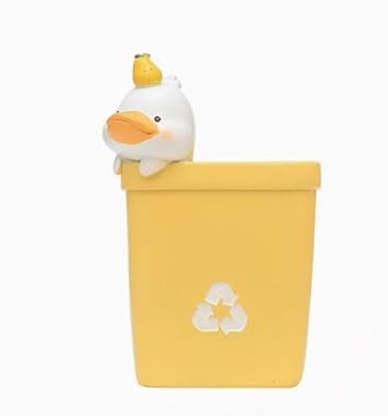Square Recycling Bin Resin Planter with Drainage Hole, Resin Flower Pot Indoor Outdoor, for Flowers Plants, Succulents, Seed Starting Pot