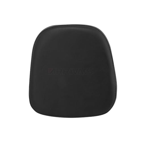 Dossier passager moto coussin noir universel en finition cuir premium pour Cruiser et Chopper