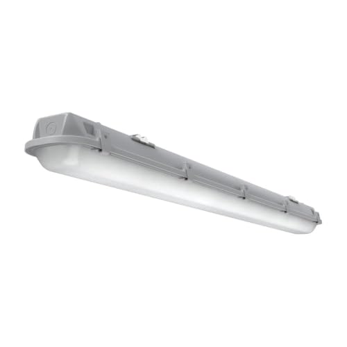 Image of Lithonia Lighting 4ft Vapor Tight LED Strip Light Adj Lumens, 3-in-1 CCT | Waterproof LED Light for Garage, Workshop, Freezer, 9-in-1 LED Strip, 3 Color Temperatures and 3 Brightness Levels, Dimmable