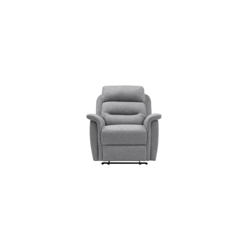 LOUNGITUDE - Fauteuil de Relaxation en Tissu - Gris Clair