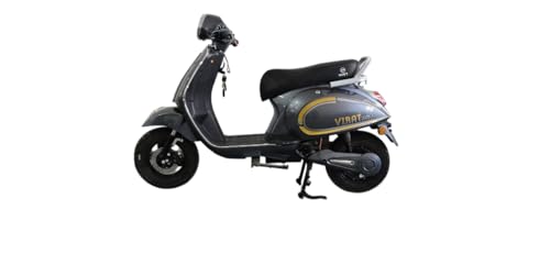 Image of Virat Electric Scooter, Non RTO, 70-150 km Range per Charge, Fast Charging (Grey)
