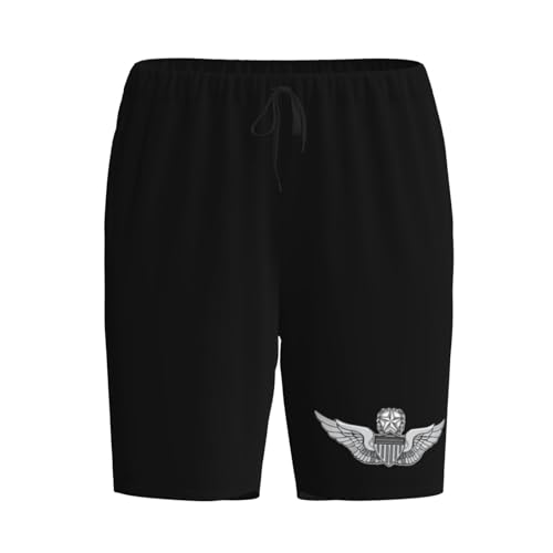 Army Master Aviator Wings Pajama Shorts for Men, Men's Pajama Bottoms, Sleepwear for Summer2