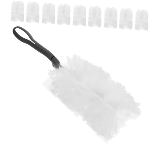 minkissy Home Car Dusting Brush Duster Washable 10pcs Replacement Heads Easy to Cle
