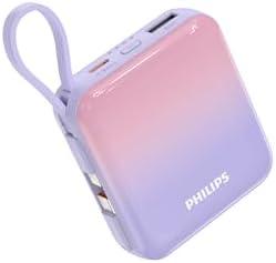 Philips (フィリップス) モバイルバッテリー 10000mAh 大容量 小型 携帯充電器 Lightning type-c...