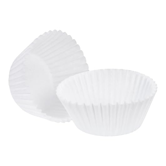 White Baking Cup by Lapaco – 4.5 x 2 x 1.25 inch, Paper, White, Pack of 10, Model 602-450200