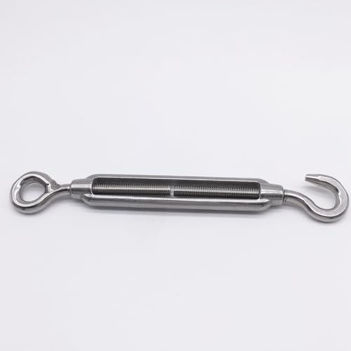 M5 Stainless Steel 304 Turnbuckle Hook to Eye Wire Rope Tension