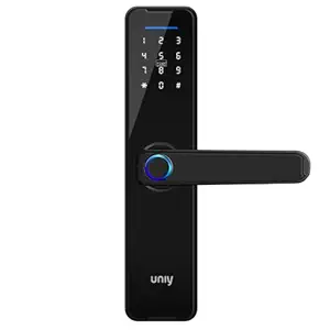 UNIY UY610 Smart Digital Door Lock (Metal) Fingerprint,RFID,PIN Access & Manual Key Included Mortise:Theft Alarm|Low Power Reminder|USB Key Support| 50 Finger Capacity|Suitable 30mm-100mm Door(Black)