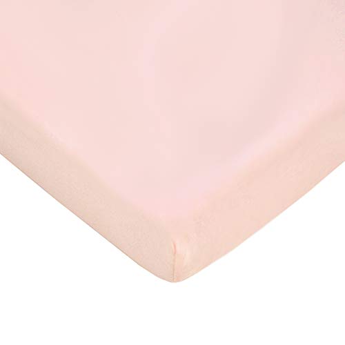Image of American Baby Company 3 Pack 100% Natural Cotton Fitted Pack and Play Sheets 39 inch x 27 inch - Soft & Breathable Pack N Play Sheets for Playard & Mini Crib Mattress, Pink Star /Zigzag, for Boys & Girls
