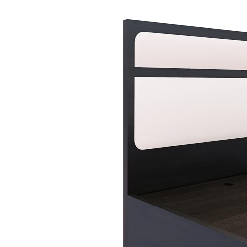 Image of Bharat Lifestyle Helena Engineered Wood Queen Box Bed with Storage | Wenge Finish Wooden Double Bed for Bedroom & Living Room | Knock Down Delivery | 1 Year Warranty | 72x60 Inch Mattress Size