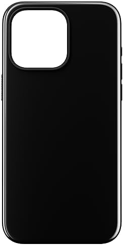 NOMAD Sport Case for iPhone 15 Pro Max, Polycarbonate Case with TPE Bumper, with Shiny PET Coating, MagSafe Compatible, Black
