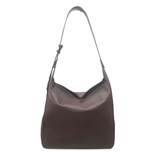 Sac femme CafèNoir marron au design souple sans doublure avec lettrage