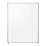 オフィスコム 法人様向け パーテーション 間仕切り ローパーテーション 幅1000×高さ1200mm シルバー×ホワイト OC-PT-M1210-WH