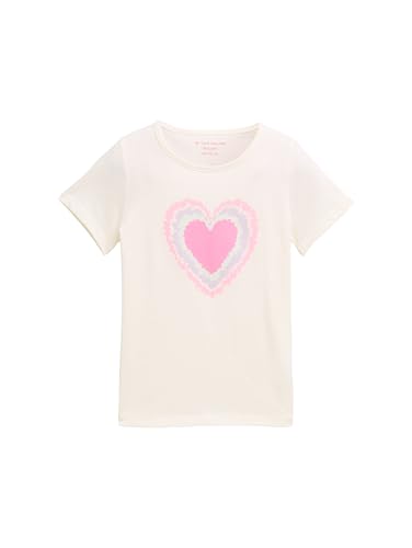 TOM TAILOR Mädchen 1046231 T-Shirt, 10315-Whisper White, 104/110