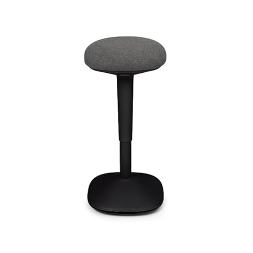 Image of UPLIFT DESK Engage Stool - Active Stool with 360 Motion, Adjustable Height Standing Desk Stool from 21.8''-31.4'', Ergonomic Anti-Slip Office Chair Alternative (Graphite)