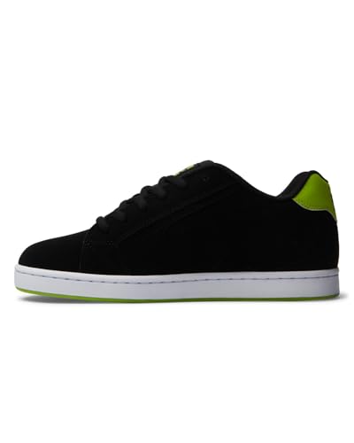 DC Shoes DC Shoes Men's NET Skateboarding Shoe, Black lime green., 6.5 Men