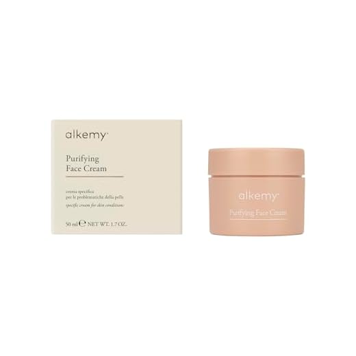 ALKEMY Crema Antiacné e Imperfecciones – Cosmética Natural – Tratamiento Acné Dermatológicamente Testado – Fuerte acción Calmante con efecto Purificante – PURIFYNG FACE CREAM