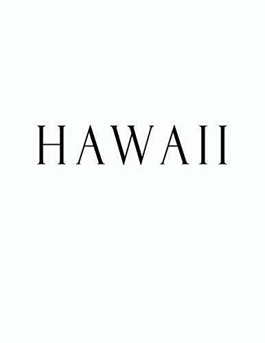 Hawaii: Black and White Decorative Book to Stack Together on Coffee Tables, Bookshelves and Interior Design | Add Bookish Charm Decor to Your Home | ... Your unique Fashion Design style | Hawaii