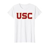 USC Trojans Women Block Logo White Officially Licensed T-Shirt