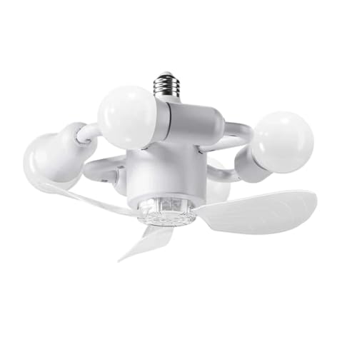 Ventilateur de plafond moderne E27 silencieux avec télécommande