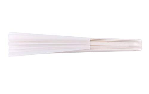 STHUAHE Large Folding Fans Rave Hand Clap Fan Popping Fan, White by STHUAHE - Used condition - Image 4